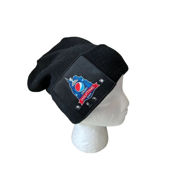 Pepsi Halftime Show Beanie Hat Navy Blue Embleam - Picture 1 of 6